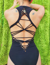 Black Hot Girl Summer Bodysuit