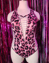 Barbie Girl Pink Leopard Bodysuit