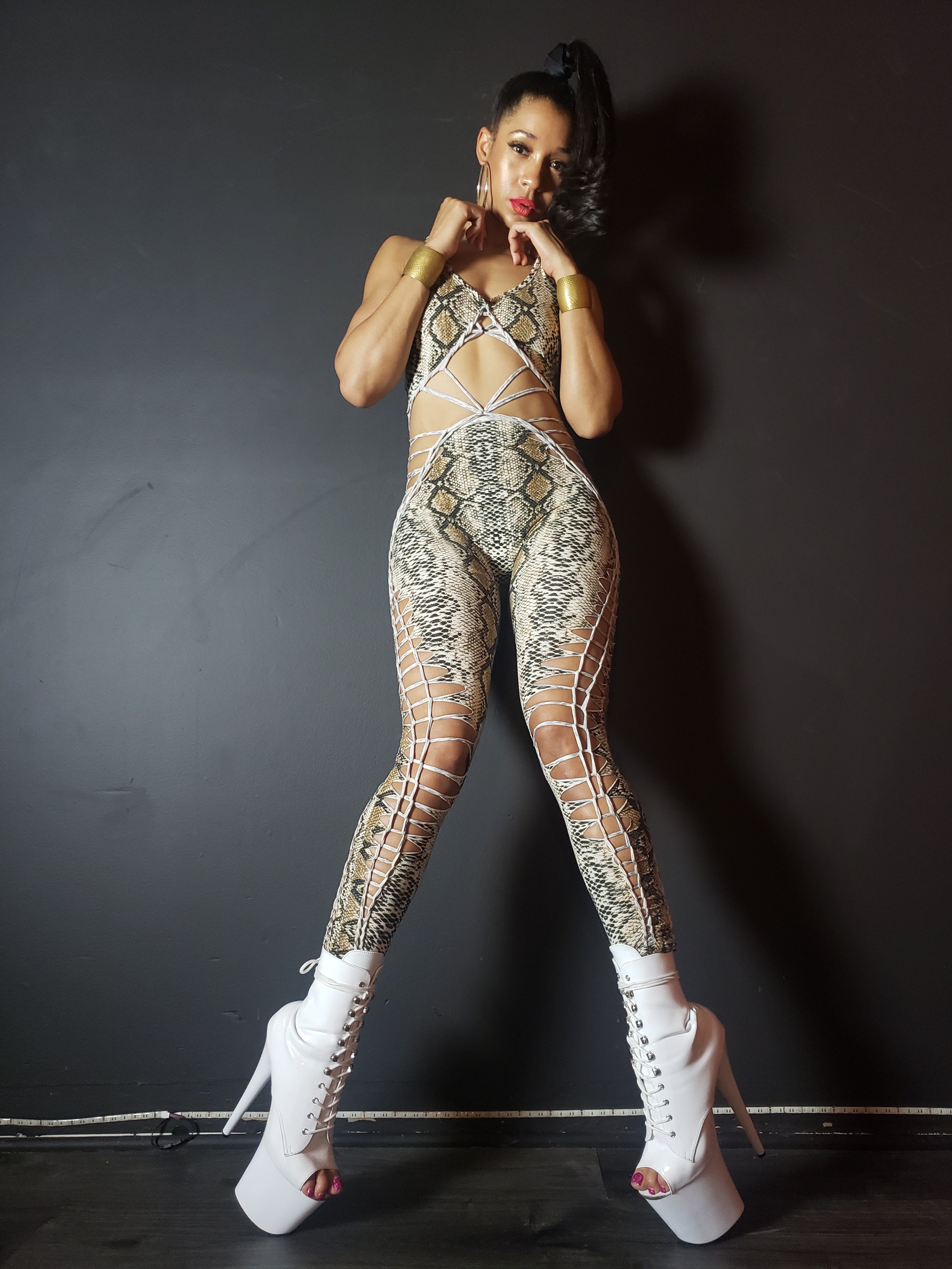 Snakeskin Catsuit